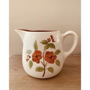 STANGL ☆ Bittersweet ☆ Medium Pitcher 1 Quart Redware ☆ Pattern #5111 * VINTAGE